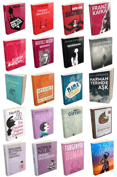 Seçme En İyi Dünya Klasikleri Seti 20 Kitap