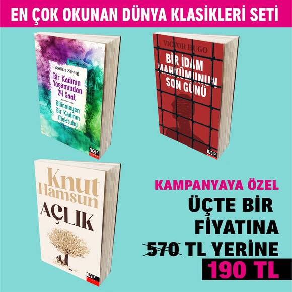 En Çok Okunan Dünya Klasikleri 3 Kitap Seti