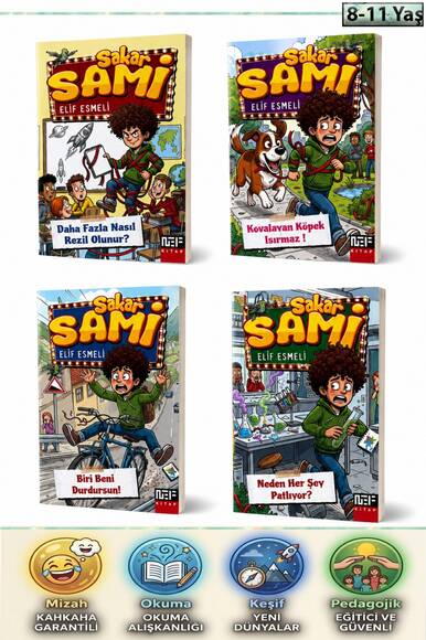 Sakar Sami - 4 Kitaplık Komik Macera Seti (3, 4 ve 5. Sınıflar İçin 8- 11 Yaş)